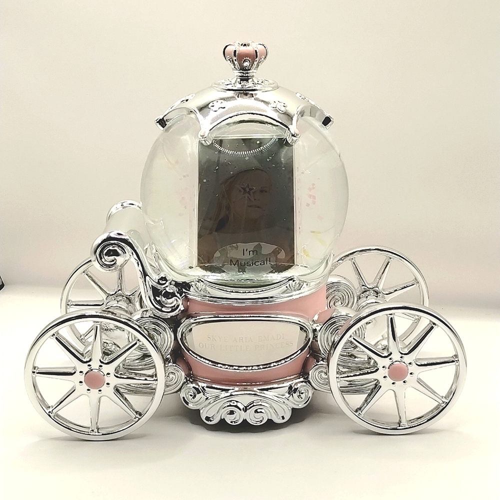 Personalized Things Remembered Princess Photo Wagon Musical Engraved AS IS READ